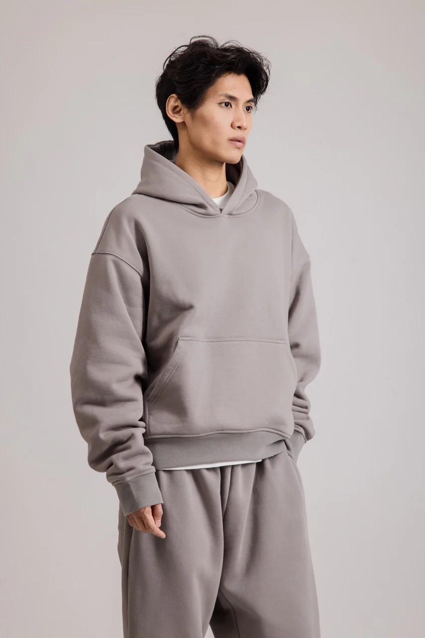 460GSM Core Hoodie MIDGREY - Image 4