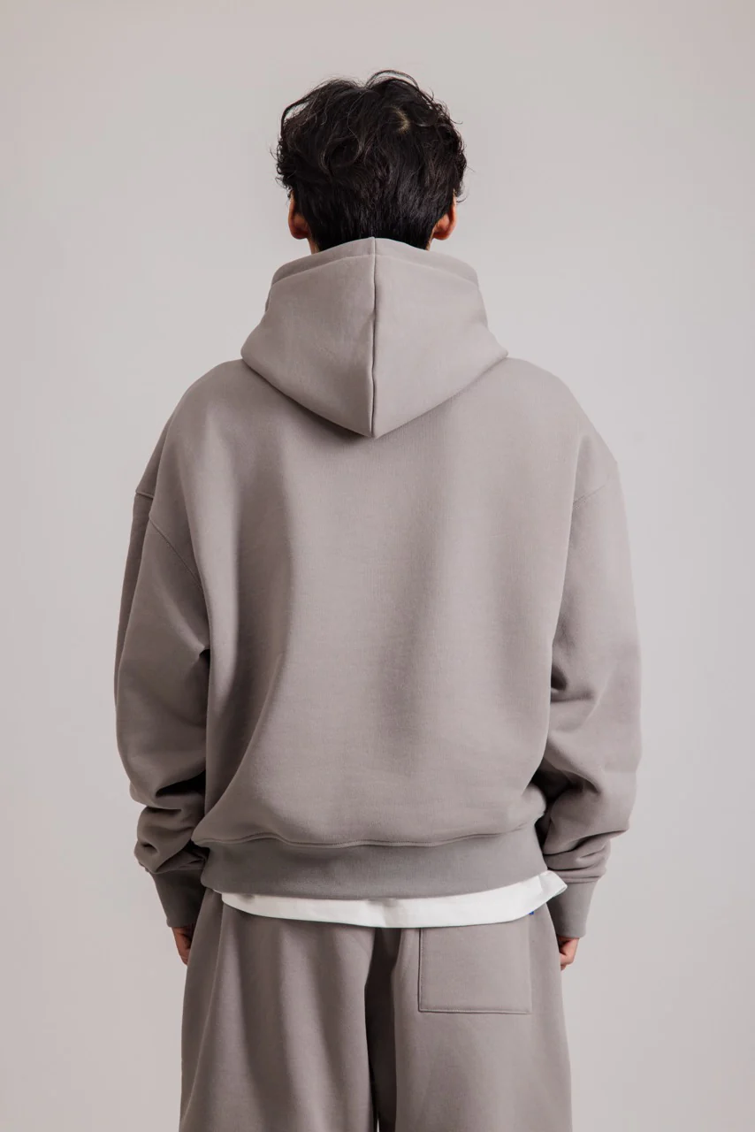 460GSM Core Hoodie MIDGREY - Image 6