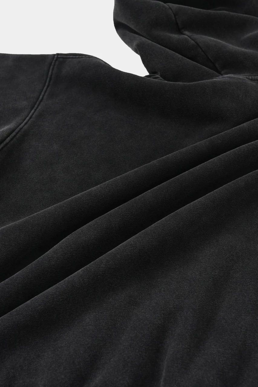 Basic vintage hoodie Black - Image 7