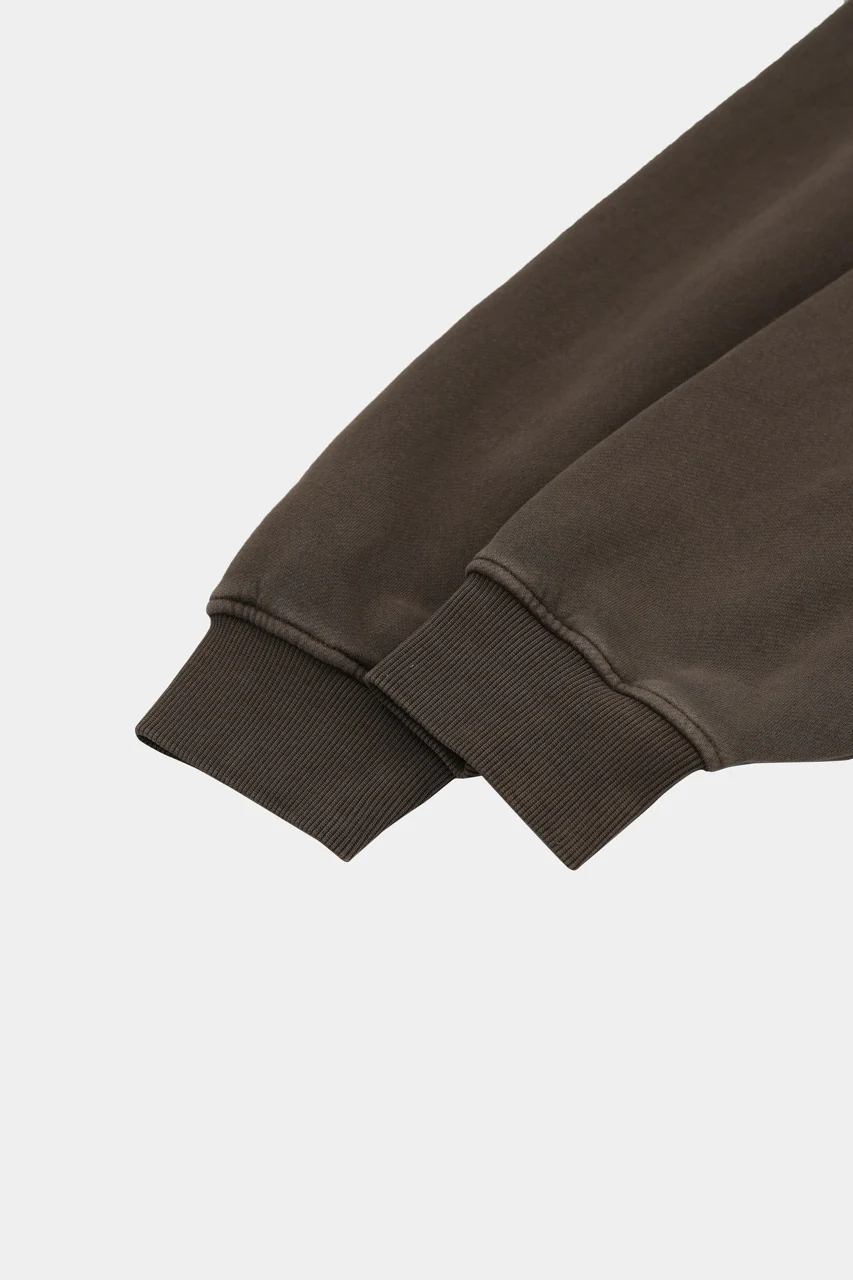 Basic vintage hoodie Coffee - Image 5