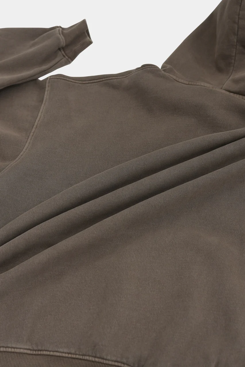 Basic vintage hoodie Coffee - Image 6