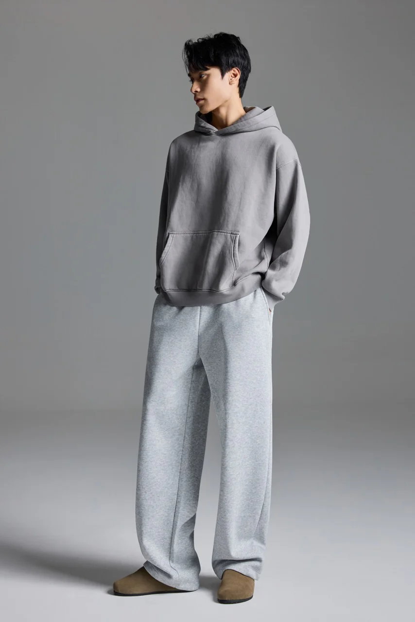 Basic vintage hoodie Grey - Image 3