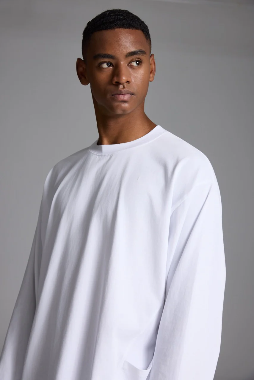 Cotton Sweatshirt White - Image 5
