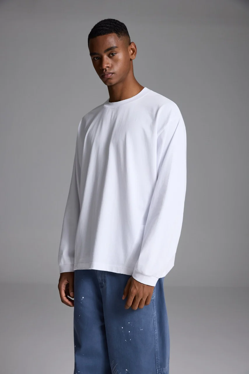 Cotton Sweatshirt White - Image 6