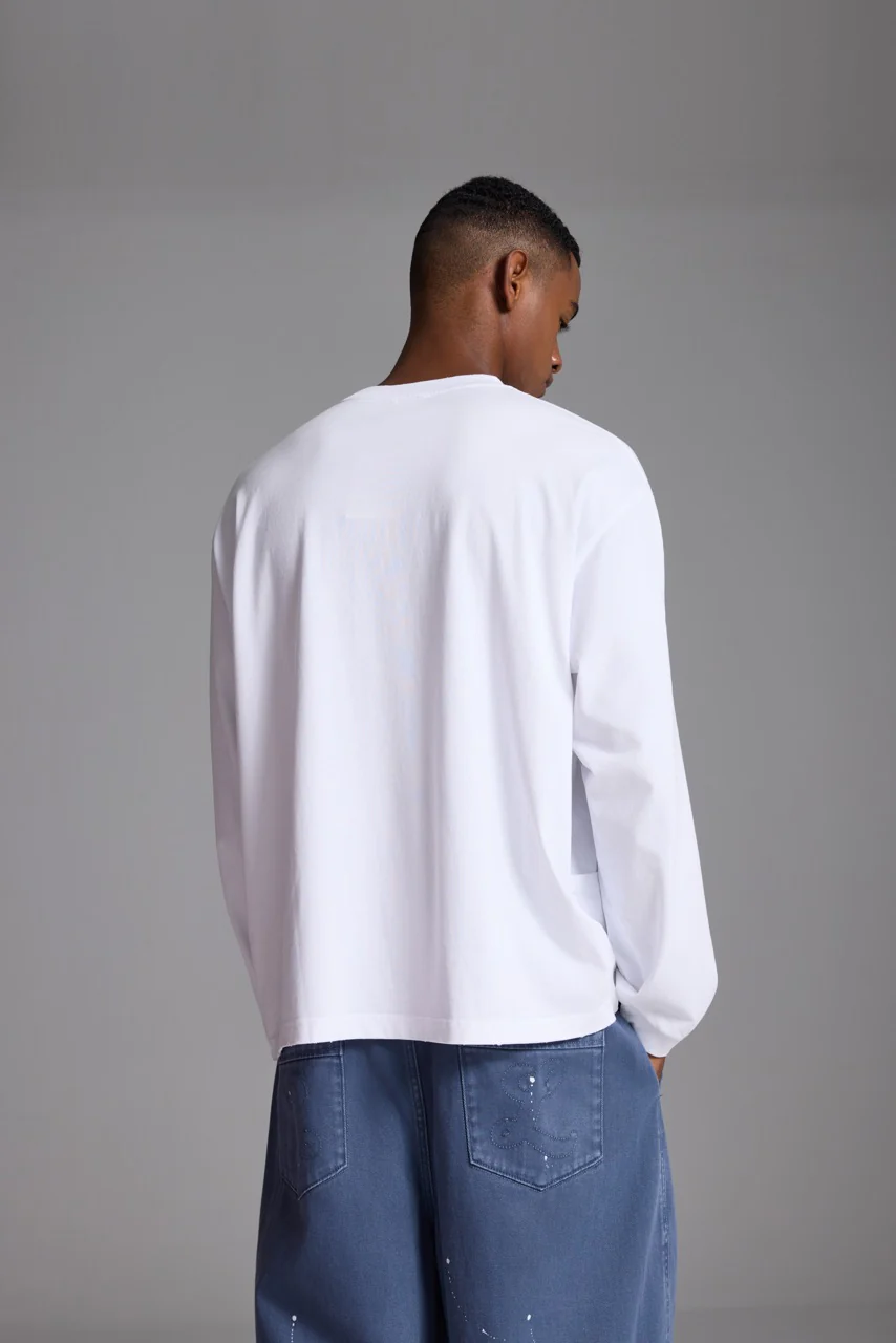 Cotton Sweatshirt White - Image 7