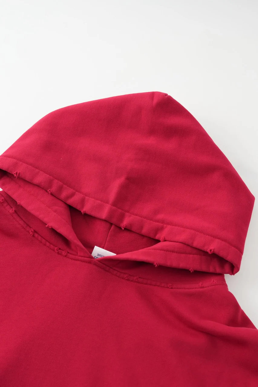Cropped Hoodie Red - Image 8