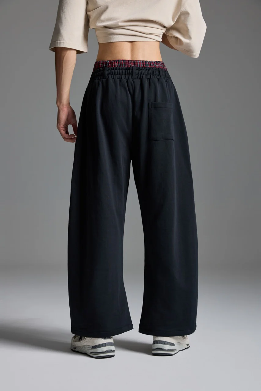 Double-Waist sweatpants Black - Image 4
