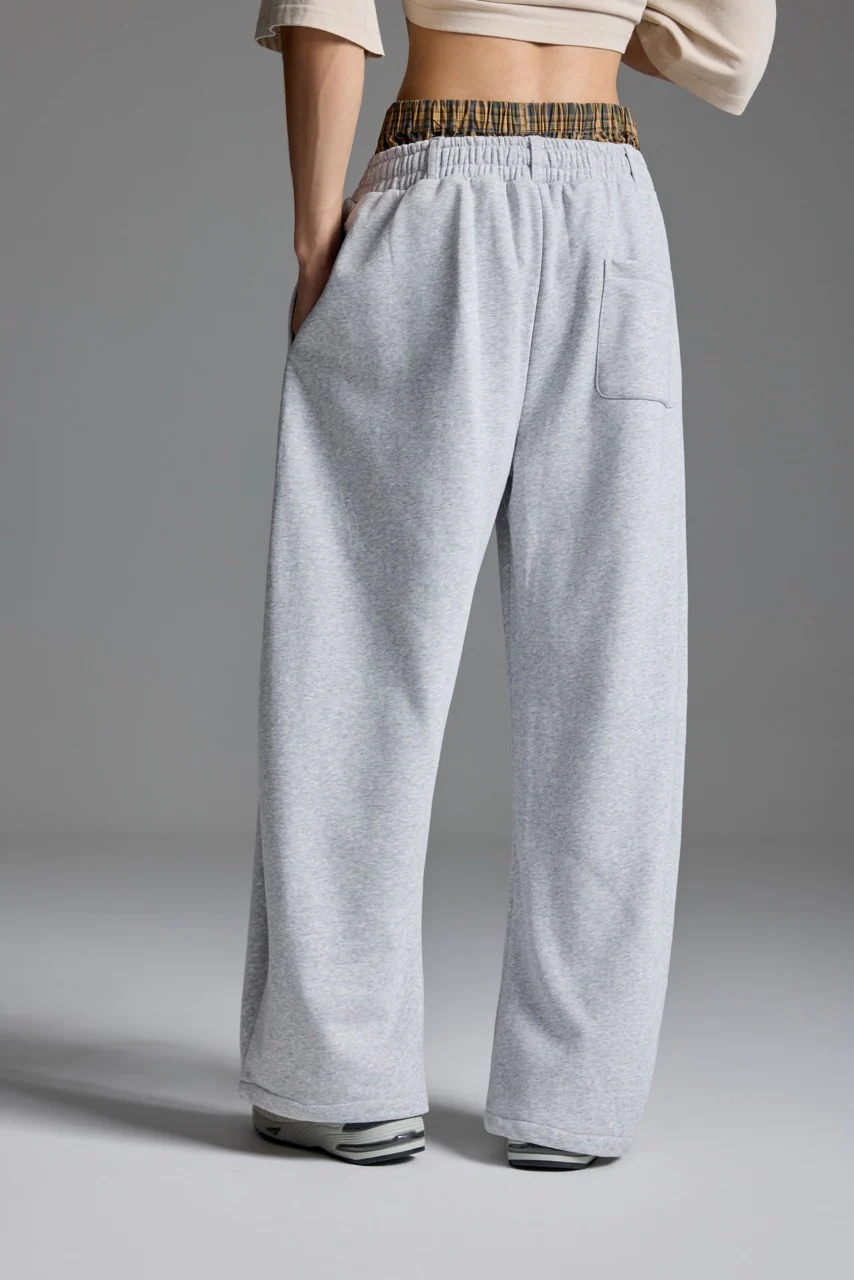 Double-Waist sweatpants Grey - Image 3