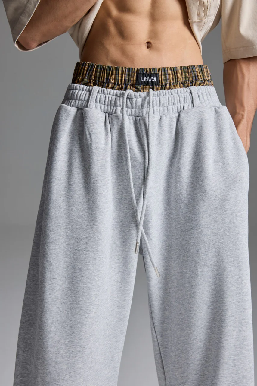 Double-Waist sweatpants Grey - Image 4