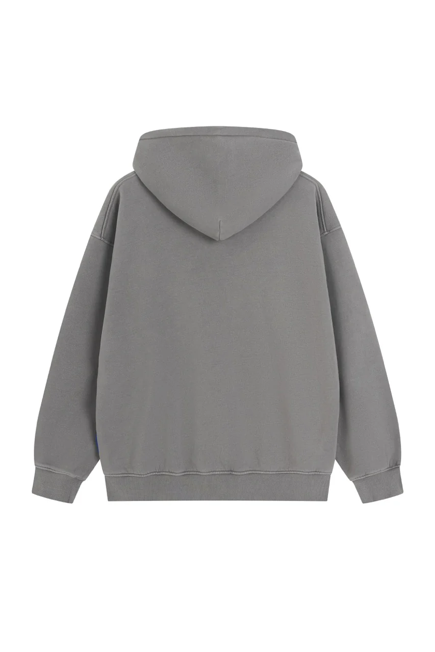 DOWNTOWN Washed Hoodie Grey - Image 6