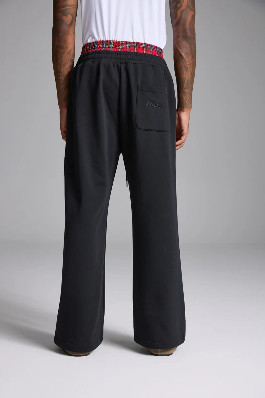 LINDEN Boxer Sweatpants Black - Image 5