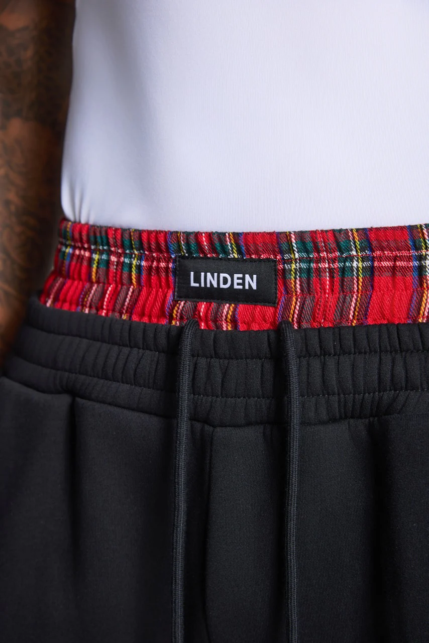 LINDEN Boxer Sweatpants Black - Image 6
