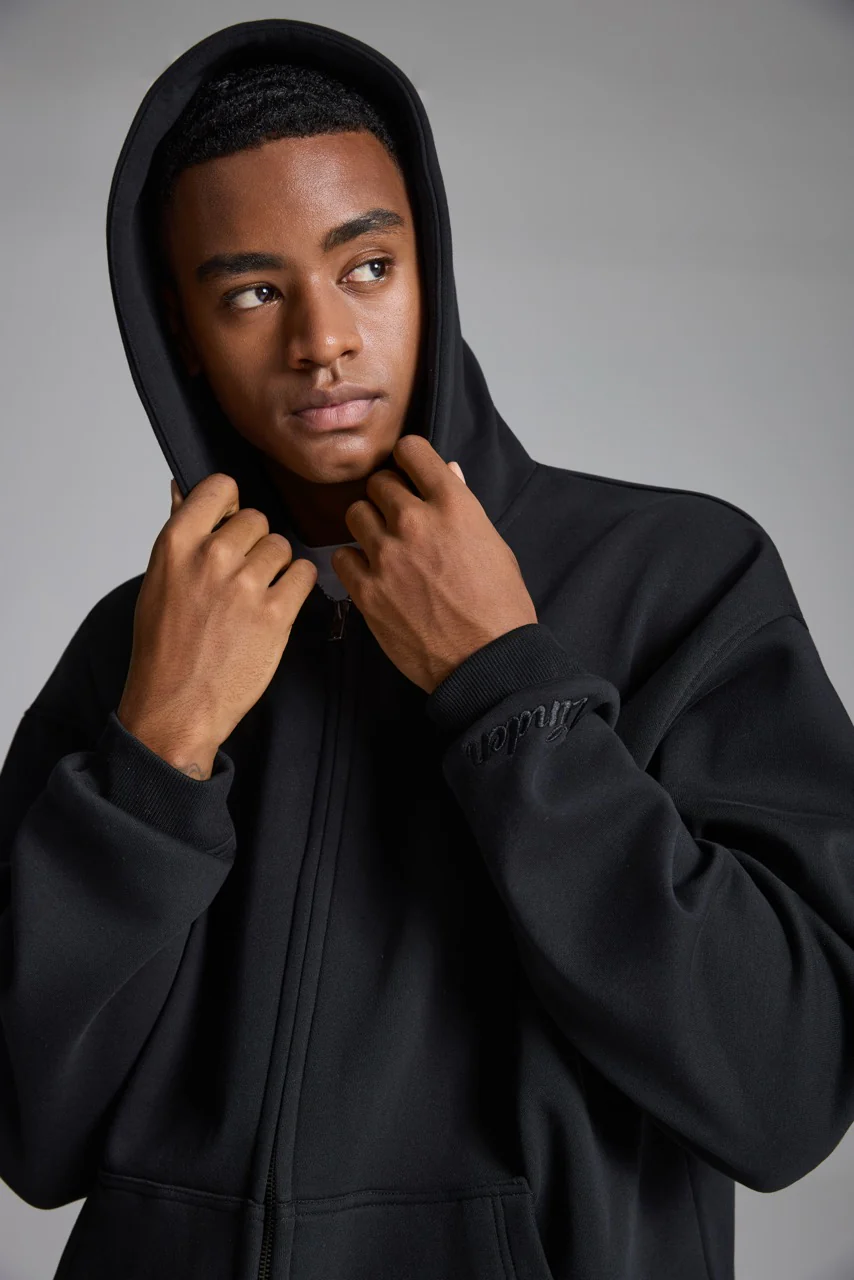 LINDEN Zip Jacket Black - Image 4